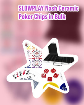 Laurel crown ceramic poker chips