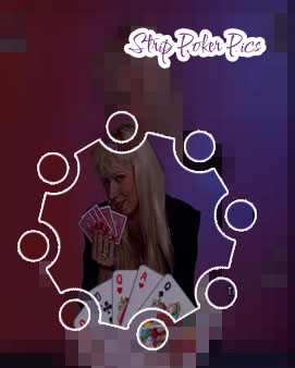 Pictures of people playing strip poker